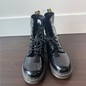 Dr. Martens Black Patent Leather Boots
